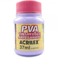 TINTA ACRILEX PVA 37ML 3240 528 LILAS