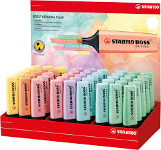 MARCA TEXTO STABILO BOSS (70/45-1)  COM 6 CORES SORTIDAS (PODENDO SER AMARELA, LARANJA, ROSA, AZUL, VERDE)