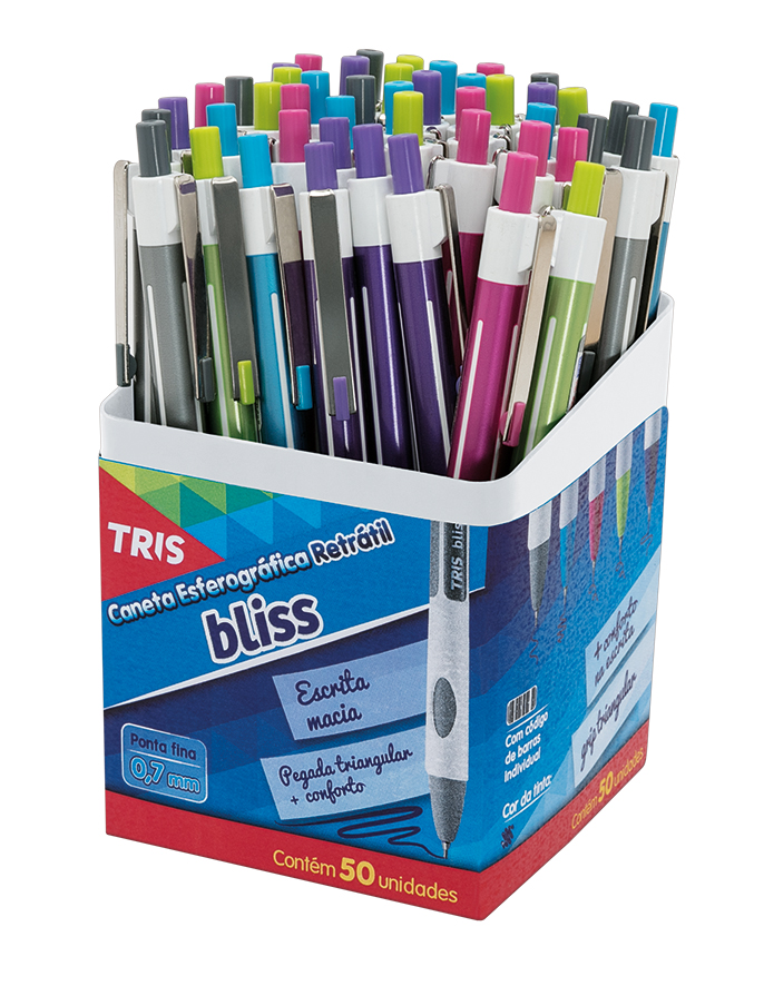 CANETA TRIS BLISS RETRATIL SORTIDA 690995