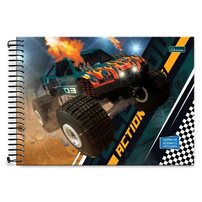 CADERNO CADERNUS CAPA DURA  DESENHO 96F SPORTS