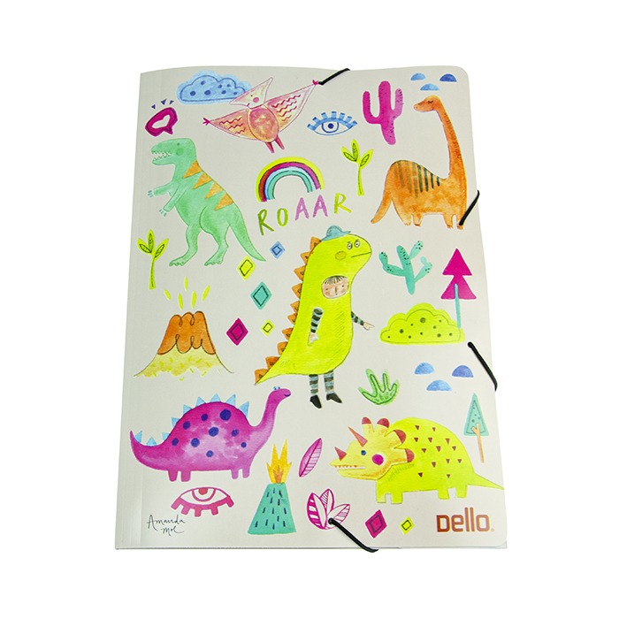 PASTA DELLO DINOSSAURO ABA ELASTICO OFICIO 0272.09