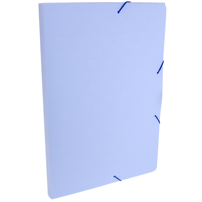 PASTA DELLO ABA ELASTICO OFICIO 2CM PASTEL AZUL 0247B