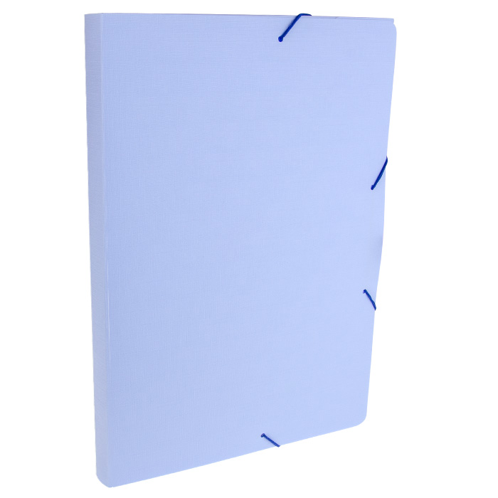 PASTA DELLO ABA ELASTICO OFICIO 3CM PASTEL AZUL 0248B