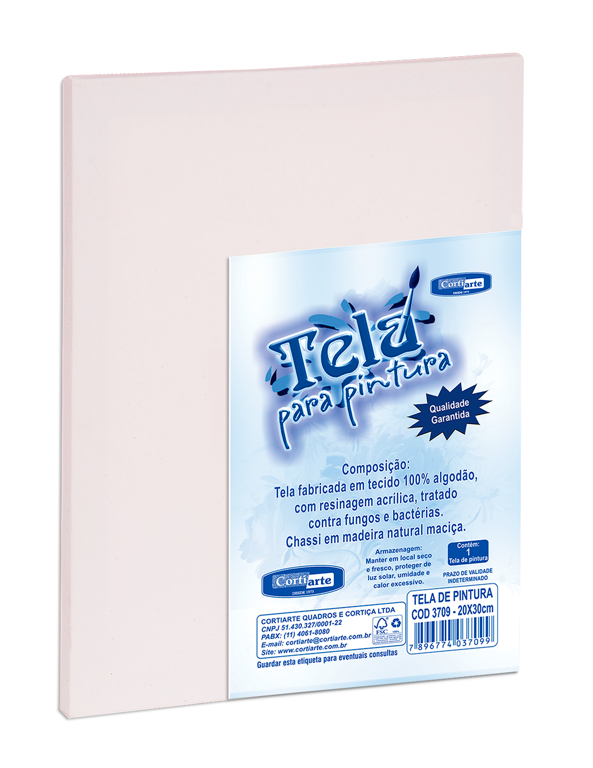 TELA PARA PINTURA 20X30 CORTIARTE 8604