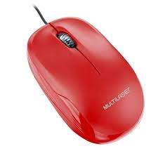MOUSE MULT OPTICO C/FIO VERMELHO MO292