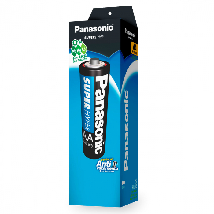 PILHA PANASONIC AA PEQUENA TORRE 52