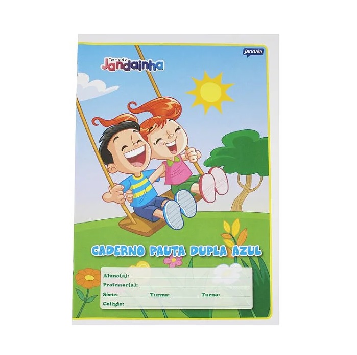 CADERNO JANDAIA 32 FOLHAS FLEXIVEL PAUTA DUPLA AZ 65477