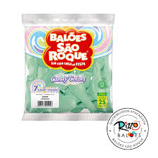 BALAO SAO ROQUE 7 CANDY VERDE BEBE C/25