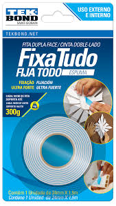 FITA TEK BOND 24MX1,5M DUPLA FACE ESPUMA BLISTER