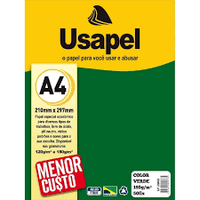 PAPEL USAPEL COLOR 180G 50F VERDE