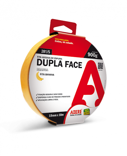 FITA DUPLA FACE ADERE 19X10 BLISTER 281S