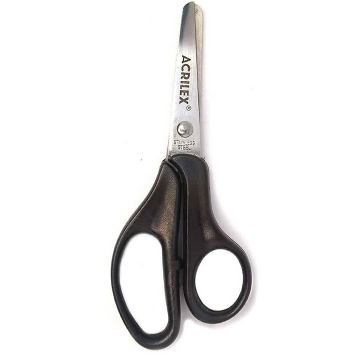 TESOURA ACRILEX ESC CABO PRETO 22527