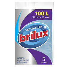 SACO DE LIXO BRILUX 100L C/5