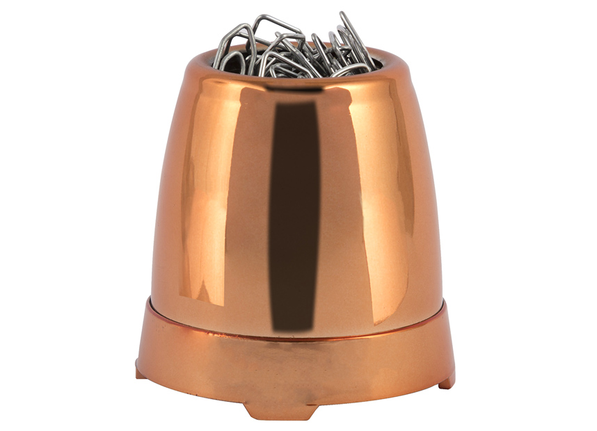 PORTA CLIPS WALEU METALIC COBRE 