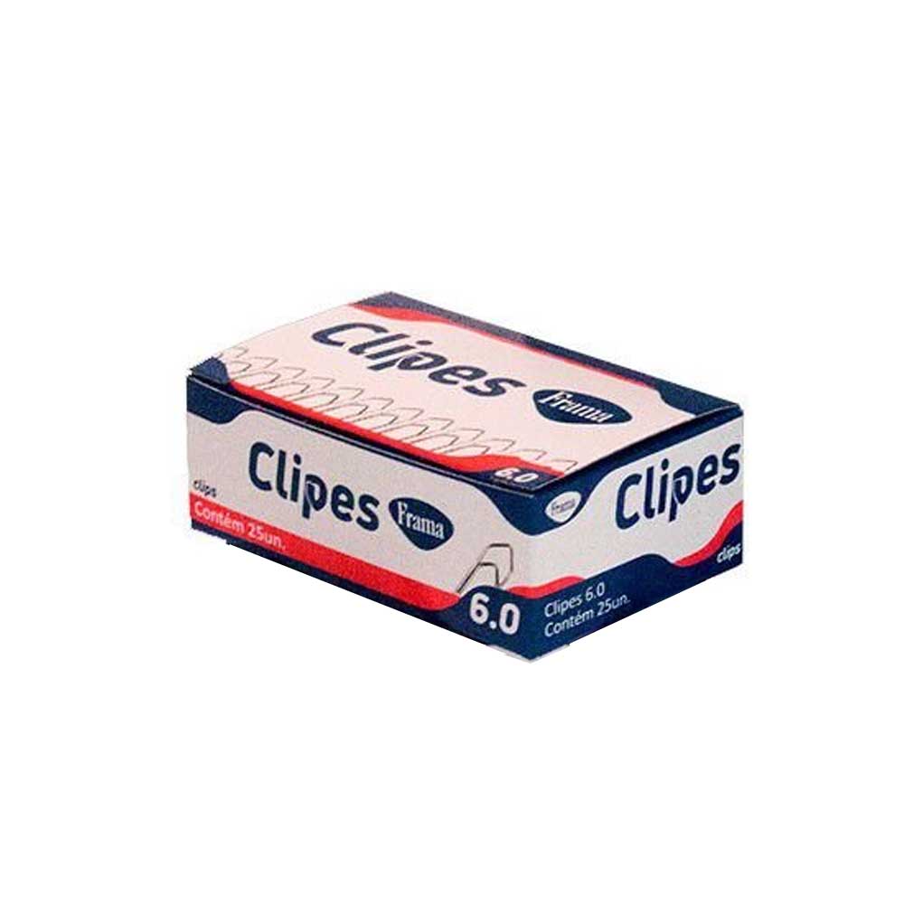 CLIPE FRAMA 6/0 GALVANIZADO CX/25 4355