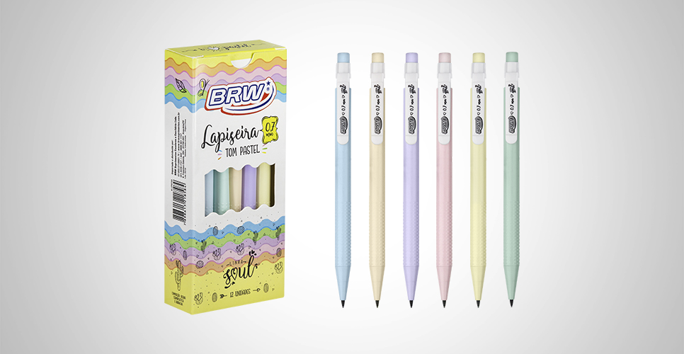 LAPISEIRA BRW 0.7 SORTIDO LP0733 PASTEL