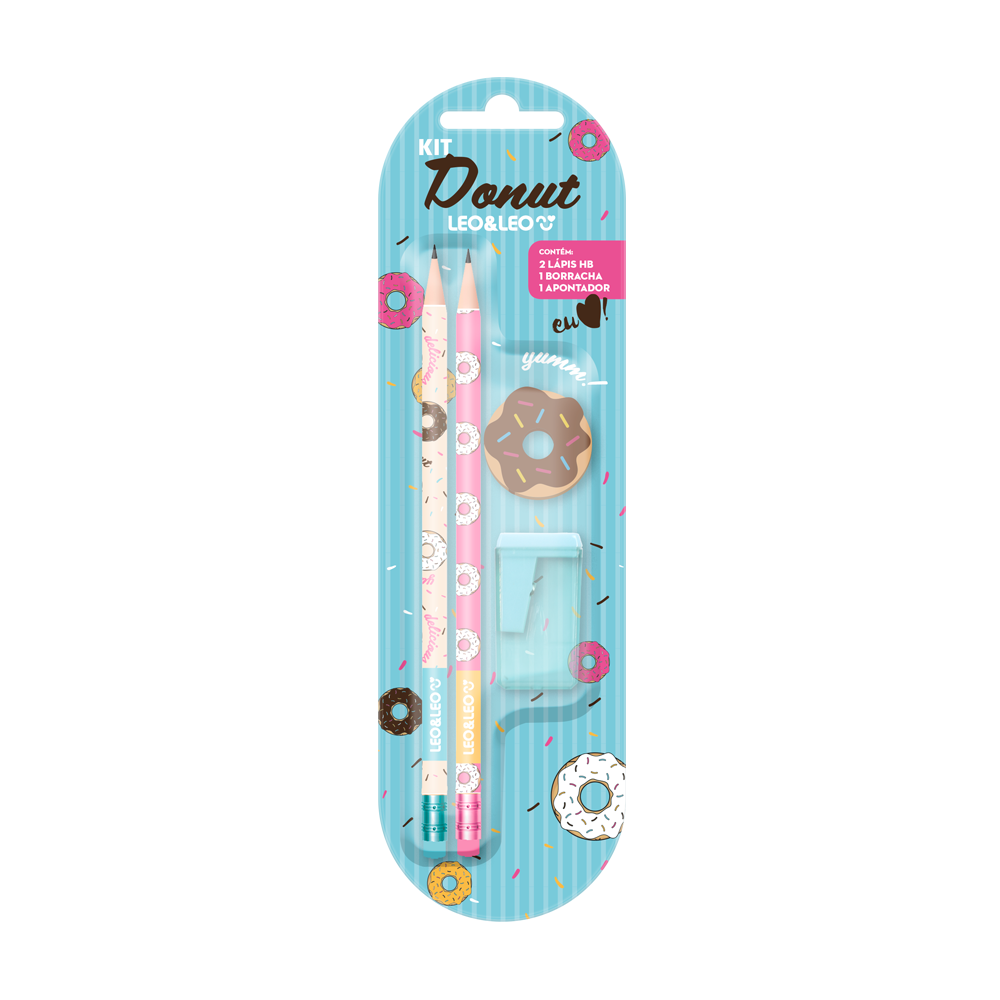 KIT LEO&LEO ESCOLAR DONUT C/4 72178