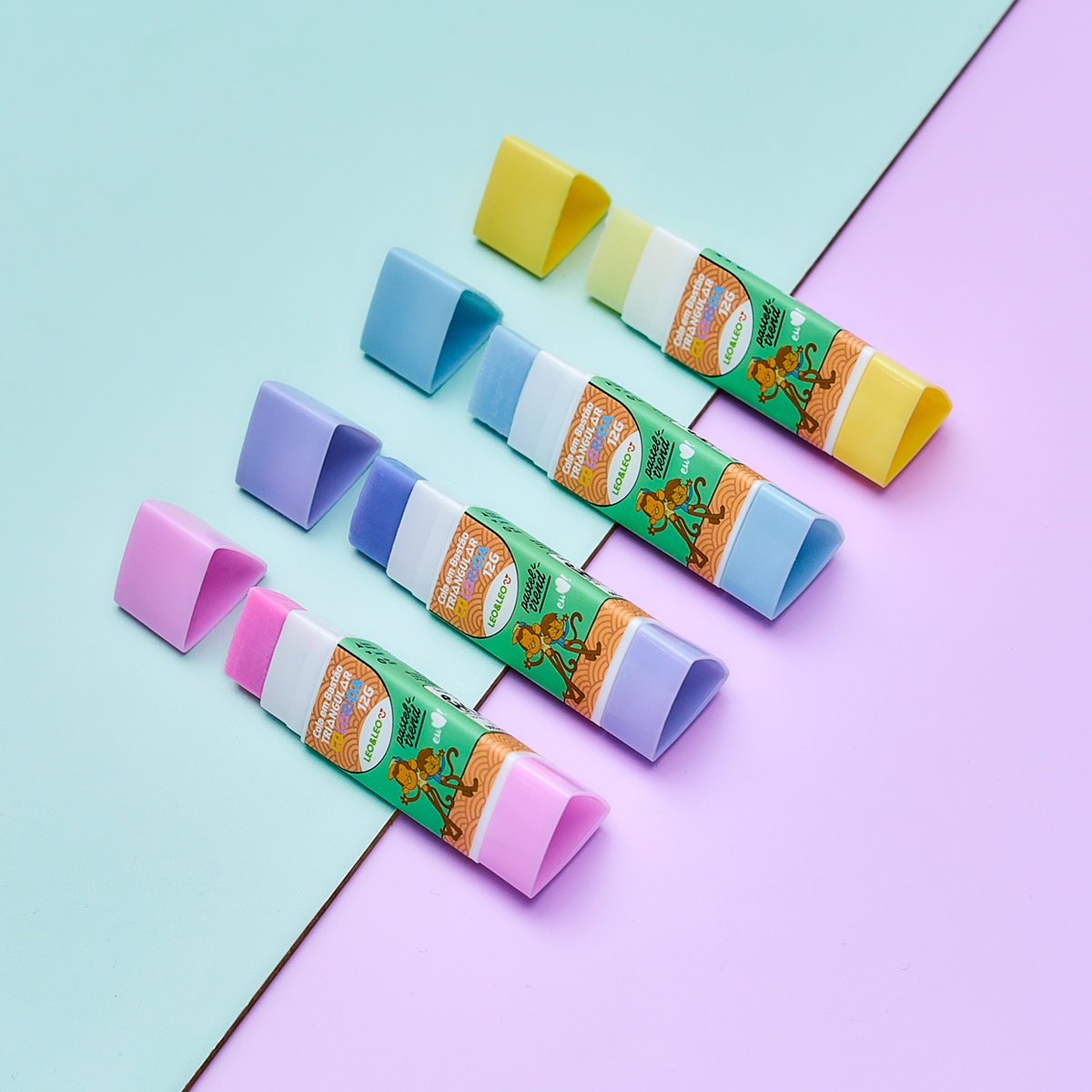 COLA BASTAO LEO&LEO TRIANGULAR PASTEL 72611