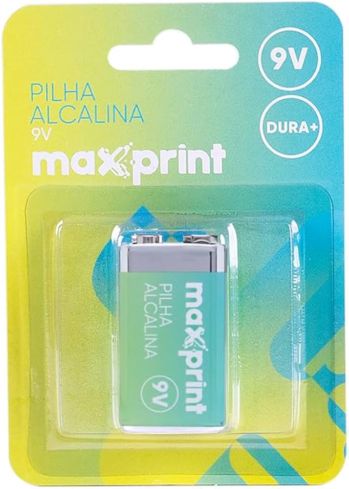 PILHA ALCALINA MAXPRINT 9V BLIST 756396