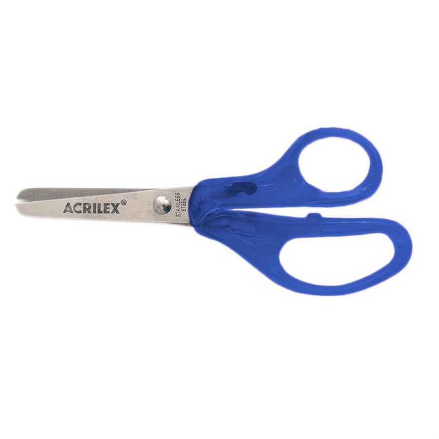 TESOURA ACRILEX ESC CABO AZUL 22525