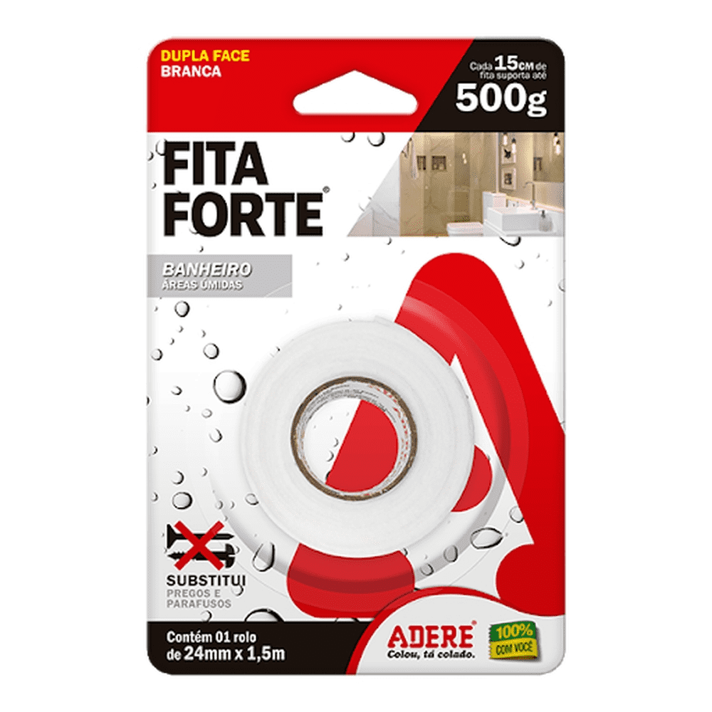 FITA FIXA FORTE ADERE 24X1,5M BANHEIRO