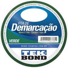 FITA TEK BOND 48X15 DEMARCACAO VERDE