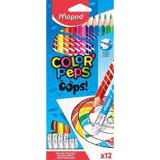 LAPIS DE COR MAPED COLOR PEPS APAGAVEL C/12