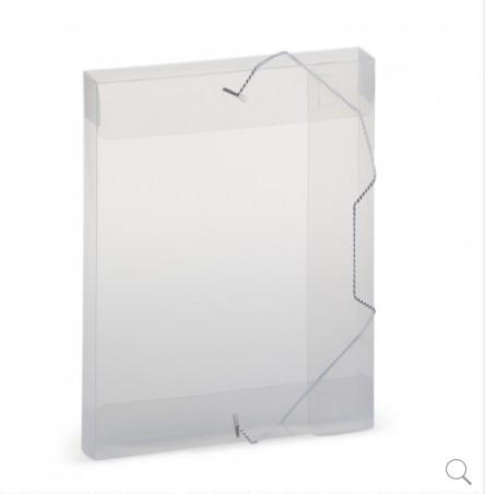 PASTA PLASCONY ELASTICO OFICIO 4CM BASIC A40B CRISTAL