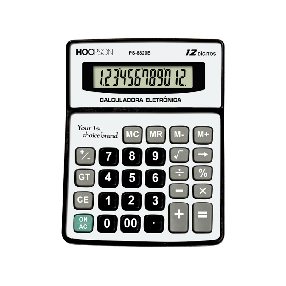 CALCULADORA HOOPSON 12 DIG PS-8820B