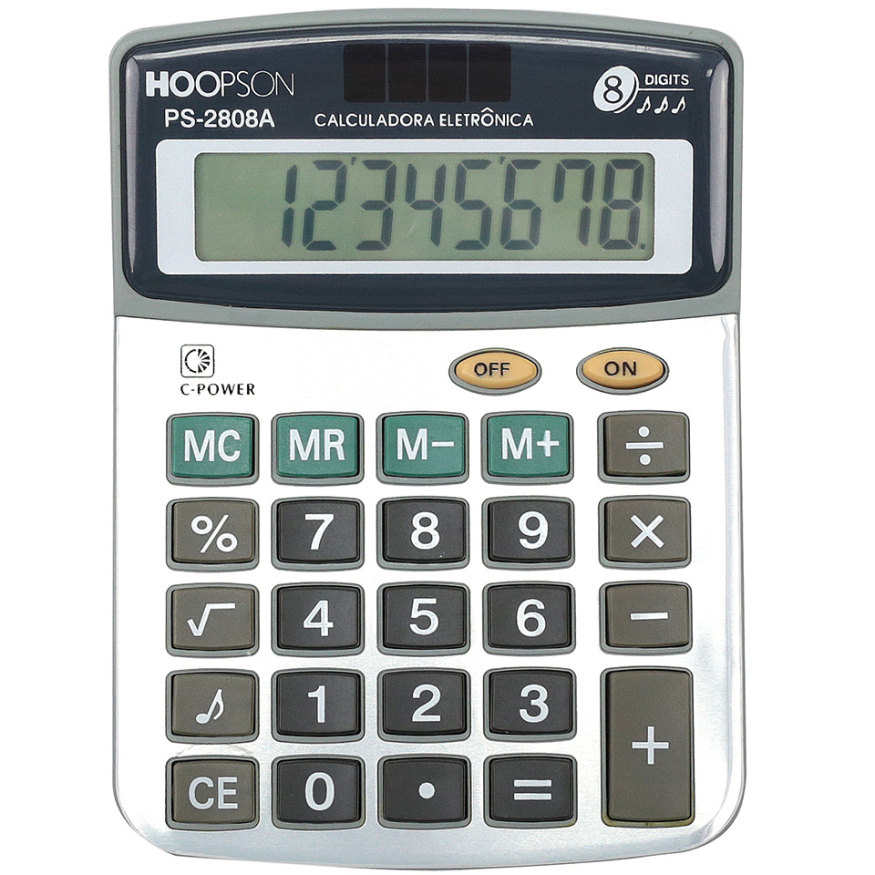 CALCULADORA HOOPSON 8 DIGITOS PS-2808A