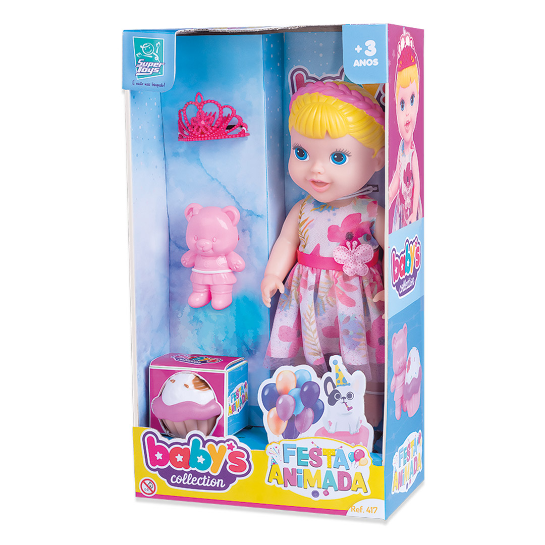 BONECA SUPERTOYS FESTA ANIMADA 417