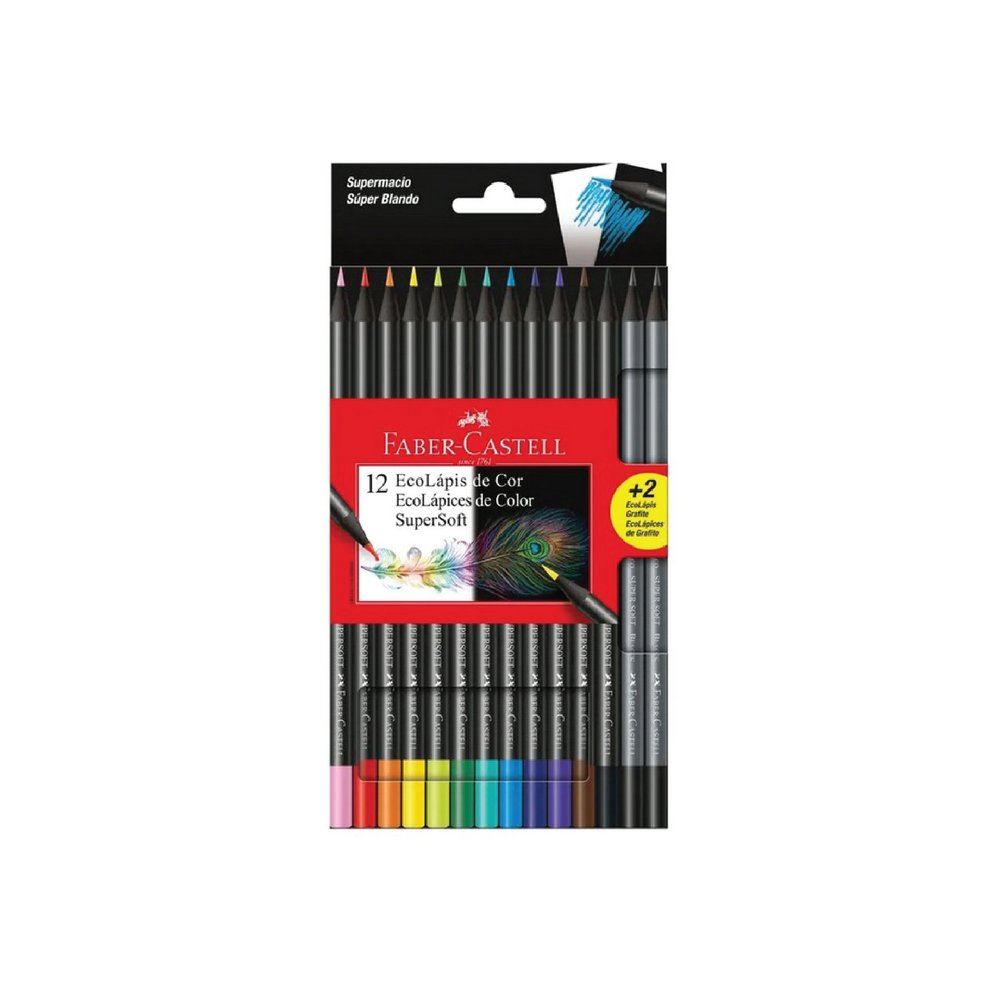 LAPIS DE COR FABER CASTELL C/12+2 120712SOFT
