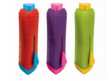 BORRACHA CIS TRIO COLOR PLASTICA  SORTIDO