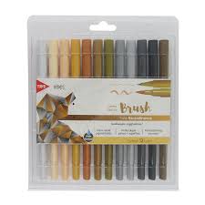 CANETA TRIS HIDROGRAFICA BRUSH ESCALA C/12 607207