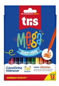 CANETA TRIS HIDROGRAFICA C/12 MEGA COLOR 683690