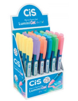 MARCA TEXTO CIS LUMINI SORTIDA PASTEL GEL