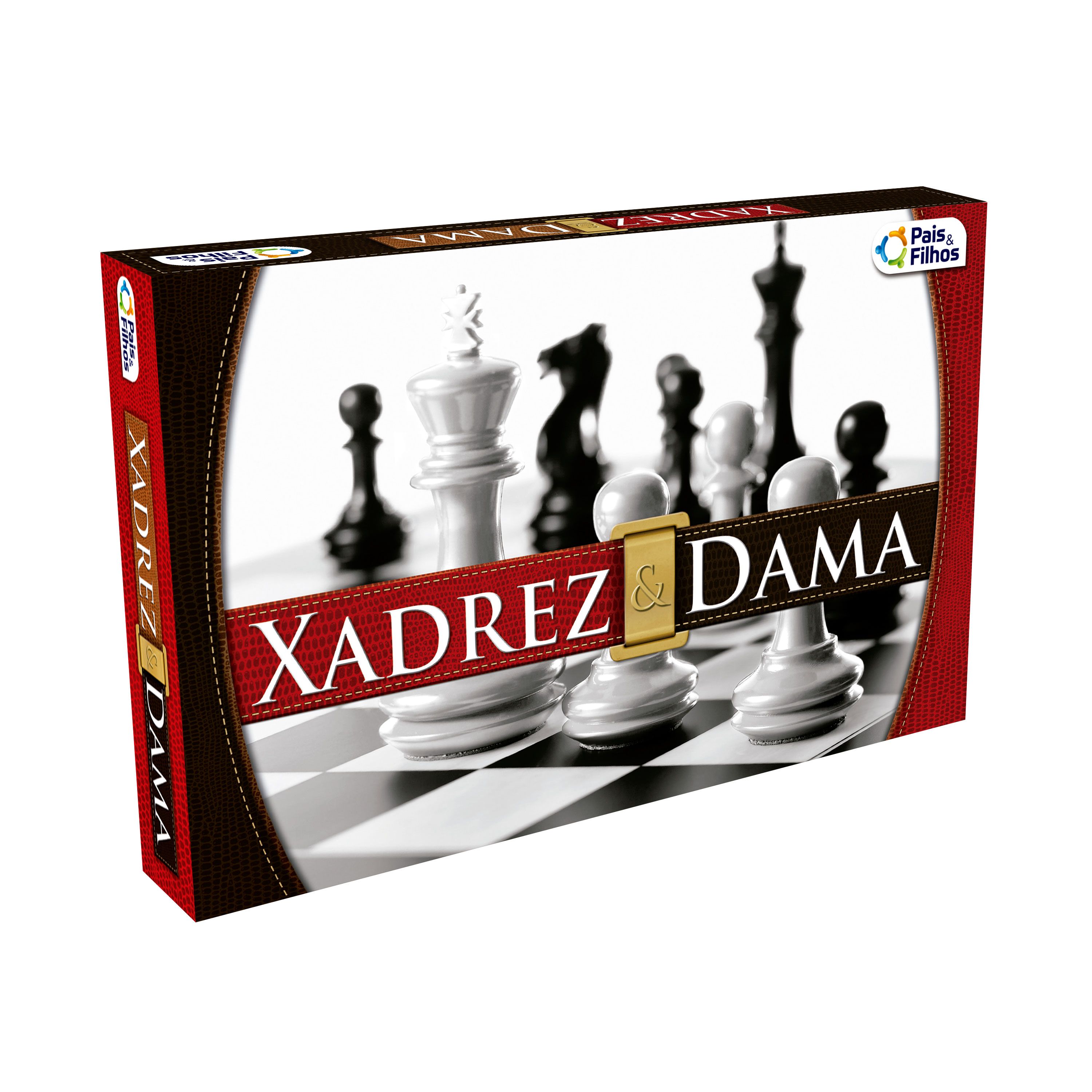 JOGO XADREZ E DAMA PAIS E FILHOS 2811
