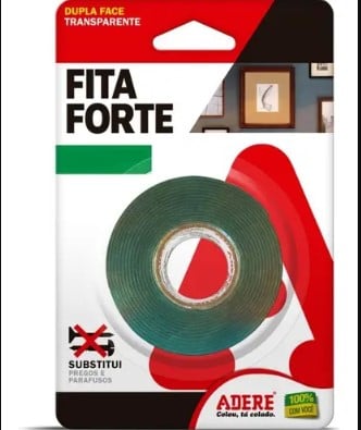 FITA DUPLA FACE ADERE 19X02 ACRILICA TRA