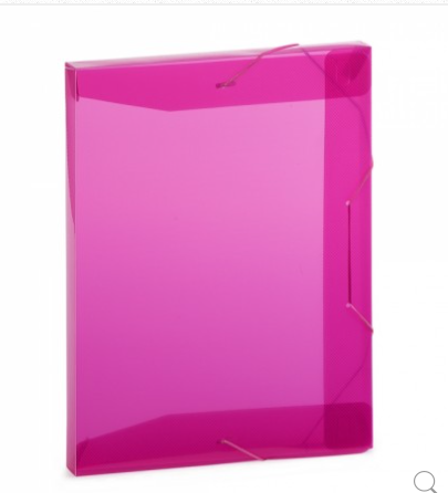 PASTA PLASCONY ELASTICO OFICIO 3CM BASIC A30B ROSA