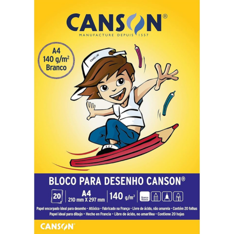 BLOCO CANSON PINTURA 12FL A4 300G 7091