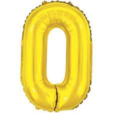 BALAO MAKE+ METALICO 16  40CM DOURADO LETRA O