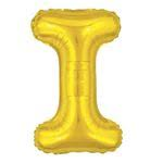BALAO MAKE+ METALICO 16  40CM DOURADO LETRA I