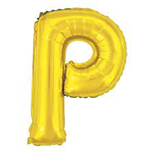 BALAO MAKE+ METALICO 16' 40CM DOURADO LETRA P