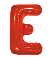 BALAO MAKE+ METALICO 16  40CM VERMELHO LETRA E