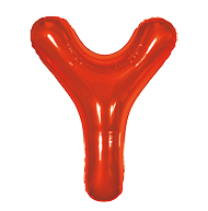 BALAO MAKE+ METALICO 16  40CM VERMELHO LETRA Y