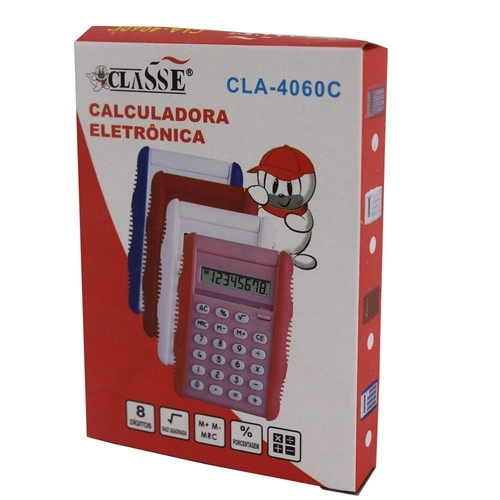 CALCULADORA CLASSE 8 DIGITOS CLA-4060C | Comercial Dantas