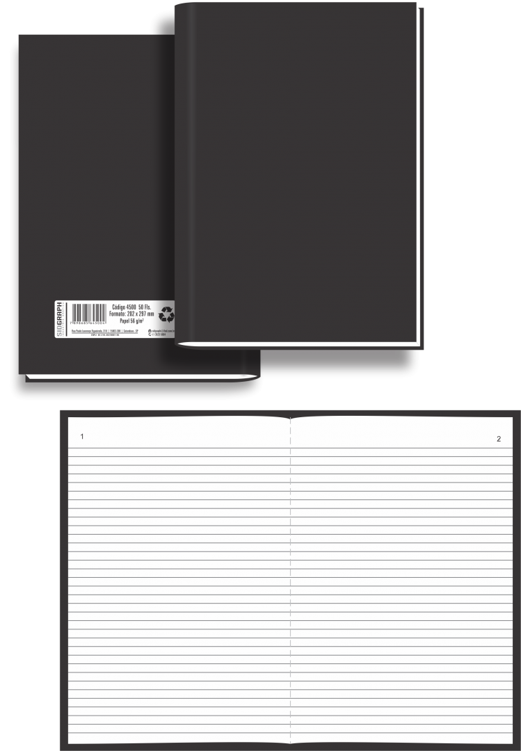 CADERNO SIDGRAPH NUMERADAS 100FL 4501