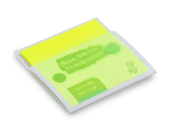 BLOCO ADESIVO MAXPRINT CLEAR NOTE AMARELO
