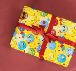 PAPEL PRESENTE VGESSELE C/10 FOLHAS EMOTION FACES 116