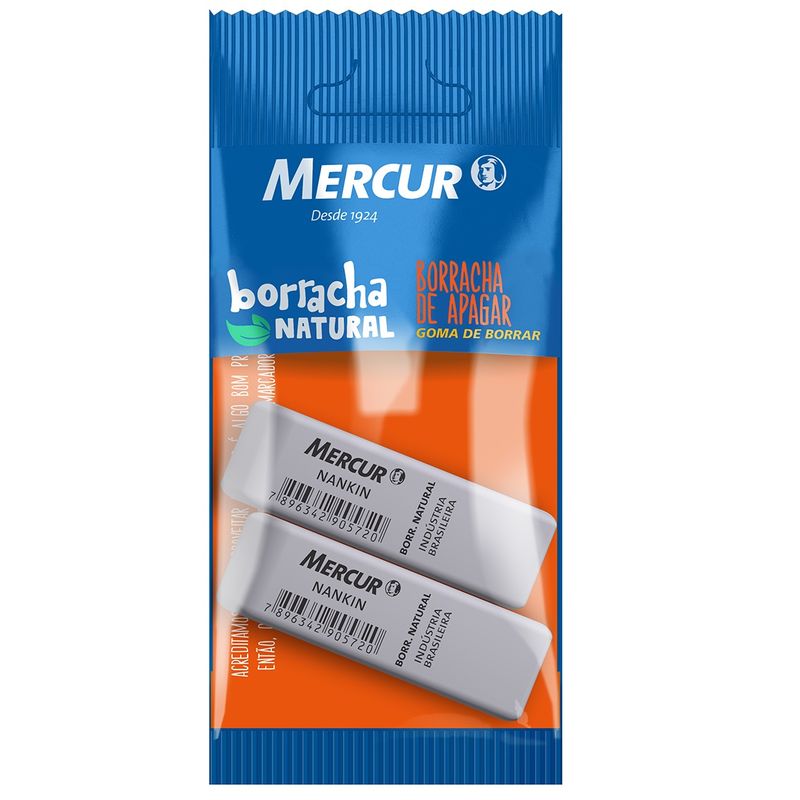 BORRACHA MERCUR NANKIN BLISTER C/2